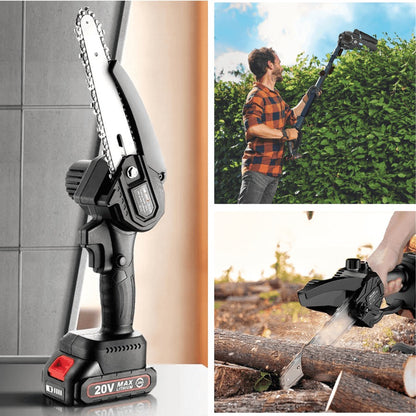 GreenFixtools™ 2-in-1 Cordless 6-Inch Telescopic Chainsaw (+2 FREE Batteries)