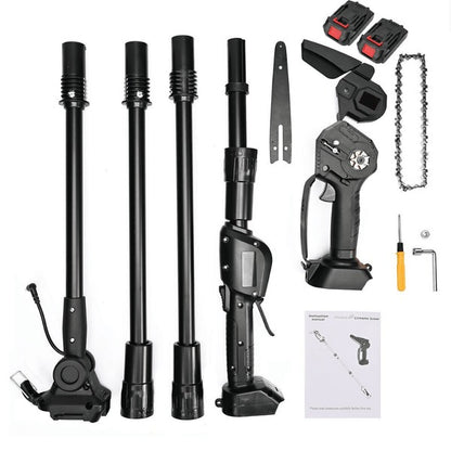 GreenFixtools™ 2-in-1 Cordless 6-Inch Telescopic Chainsaw (+2 FREE Batteries)