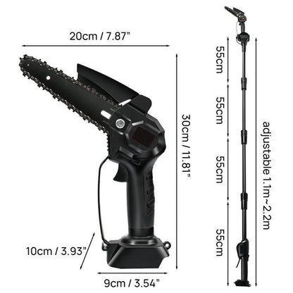 GreenFixtools™ 2-in-1 Cordless 6-Inch Telescopic Chainsaw (+2 FREE Batteries)