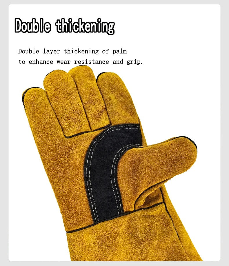 Leather Flame Retardant Welding Gloves