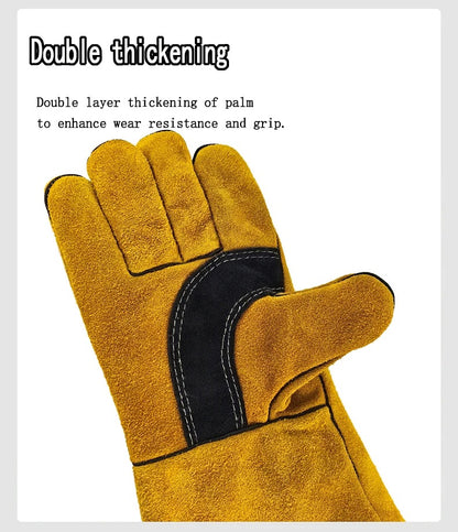 Leather Flame Retardant Welding Gloves